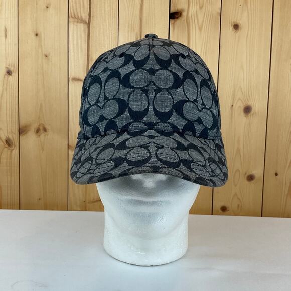 Coach Baseball Cap, Gray/Dark Navy Blue - M/L Adjustable - Picture 1 of 10